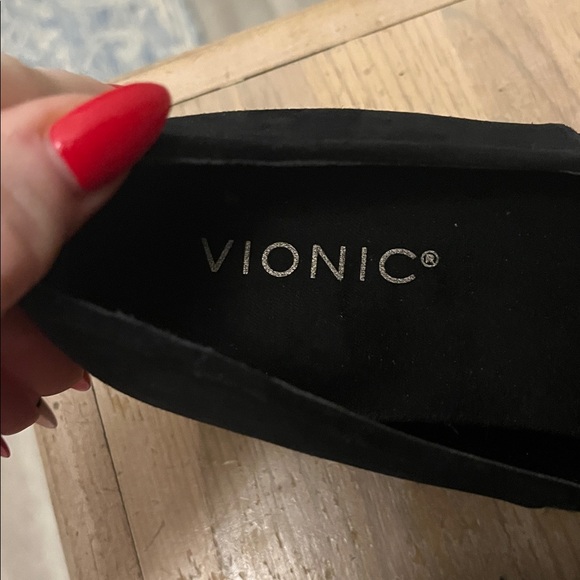 Vionic Willa Wedge Loafers Slip-On Water Repellent Suede Chunky Lug Heel Size 6 - Picture 8 of 10